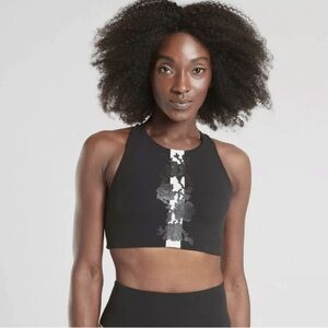 Athleta Rose Stripe Bra in Powervita Size XS